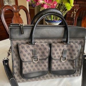 Dooney and Bourke Double Pocket Tote